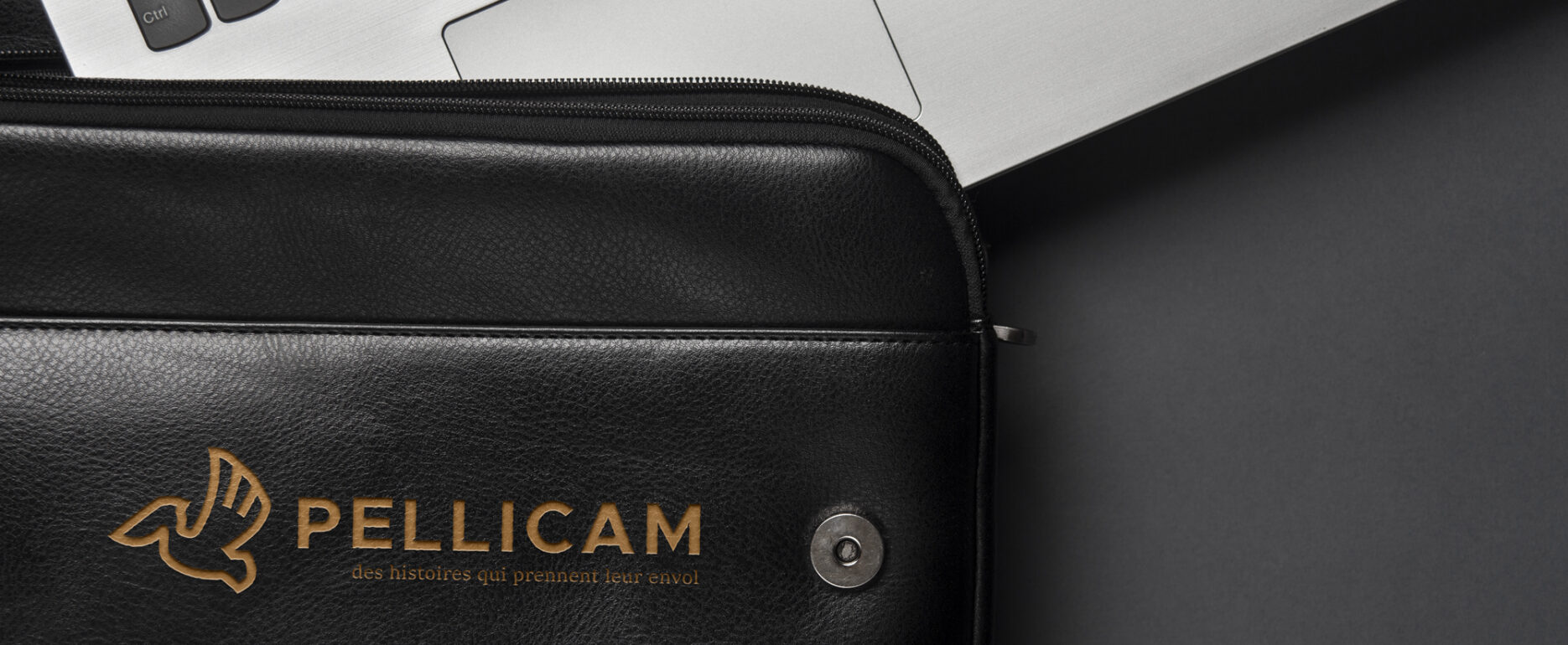 marquage logo pellicam sacoche